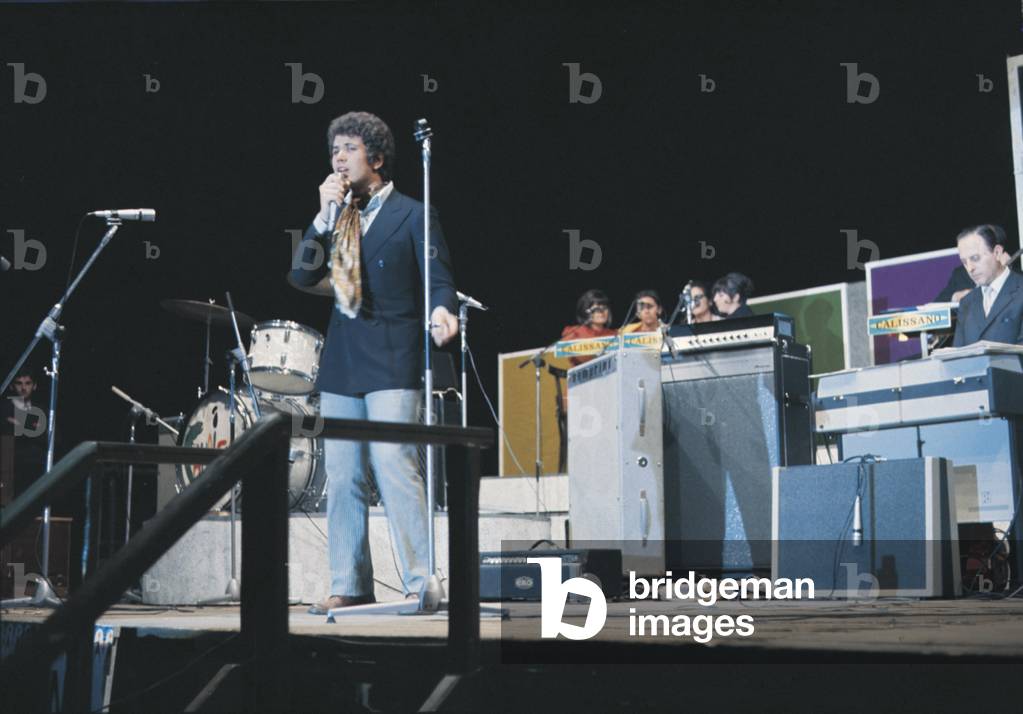 Lucio Battisti performing at Cantagiro 1969, Italy