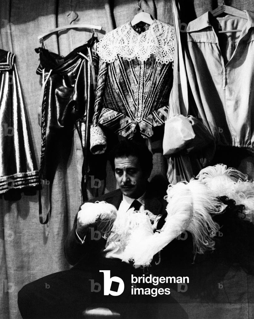 Domenico Modugno in his dressing room