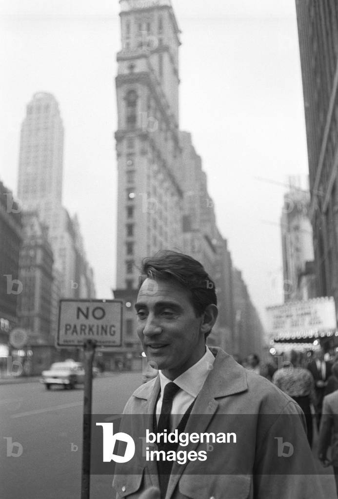 Walter Chiari in New York, United States, 1962 (b/w photo)
