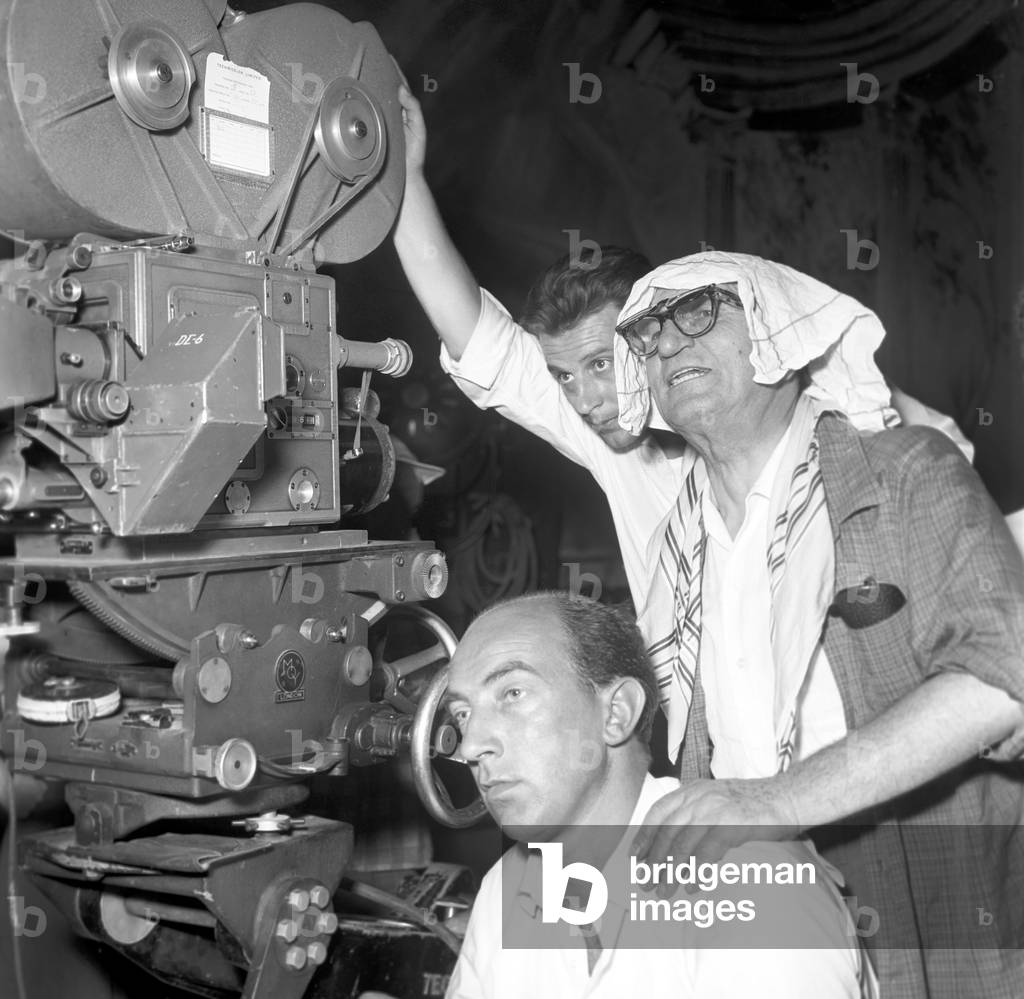 Carmine Gallone in Casta Diva, Italy, 1954 (b/w photo)