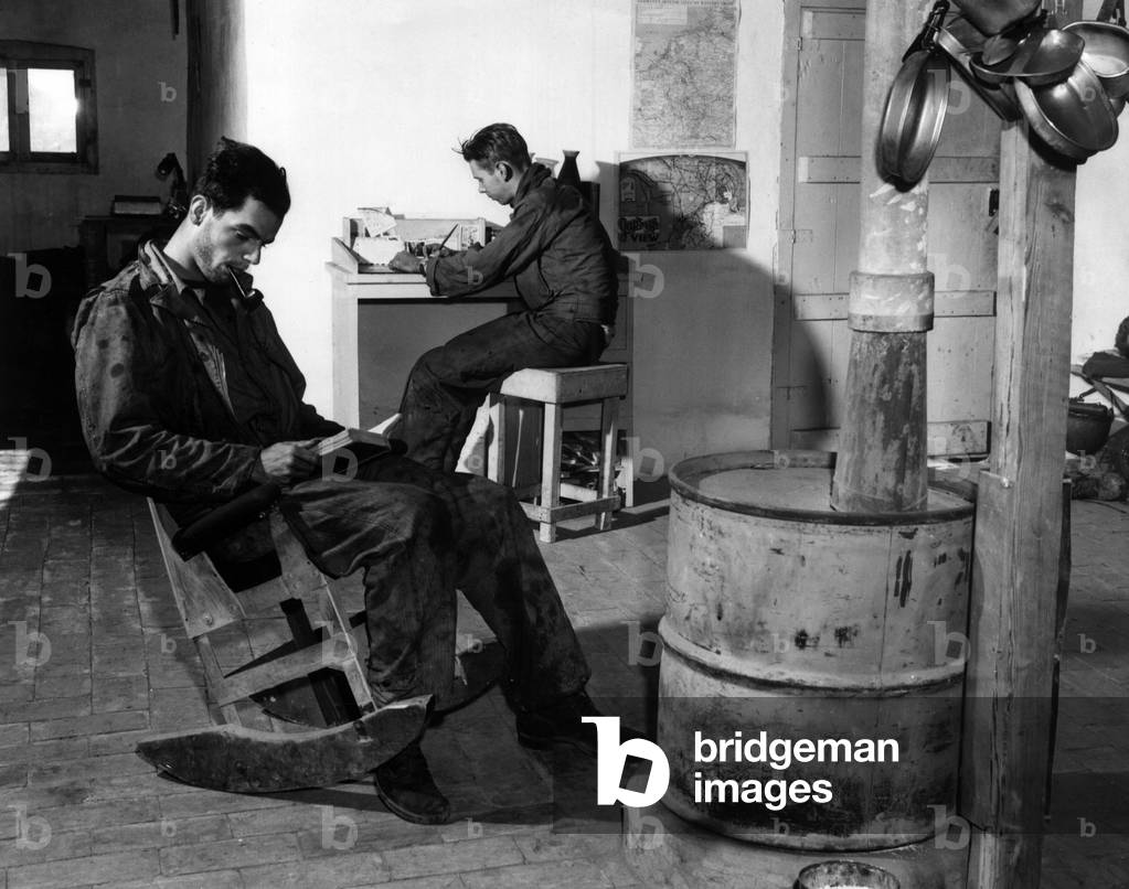 Two U.S. soldiers resting