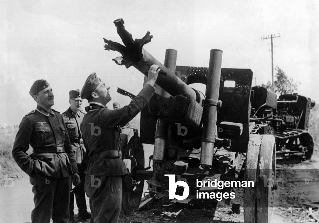 Wreck of a Soviet gun