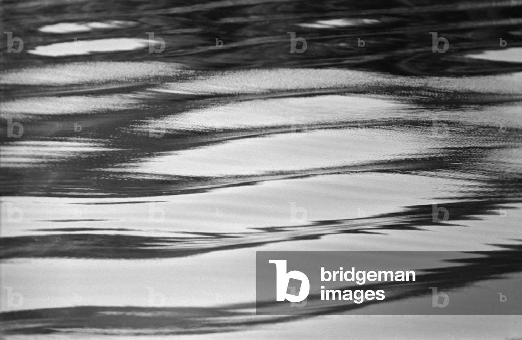 The waters of a Finnish Lake, Finland, 1960s (b/w photo)