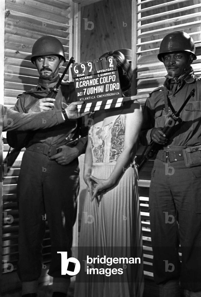 Rossana Podestò in Seven Golden Men Strike Again, Italy, 1960 (b/w photo)