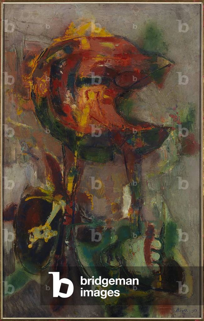 Vegetable Man (Uomo vegetale), by Renato Birolli, 1957, 20th Century, oil on canvas, 115 x 73 cm