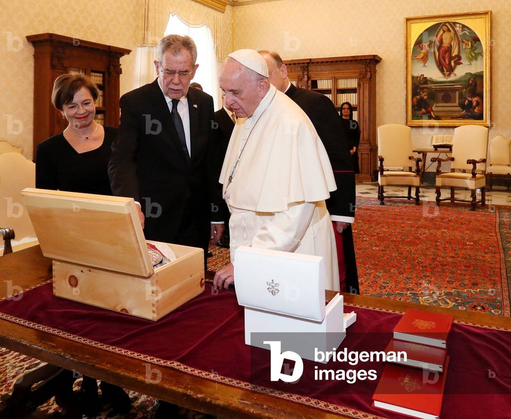 Pope Francis and Alexander Van der Bellen, Holy See, 2017 (photo)