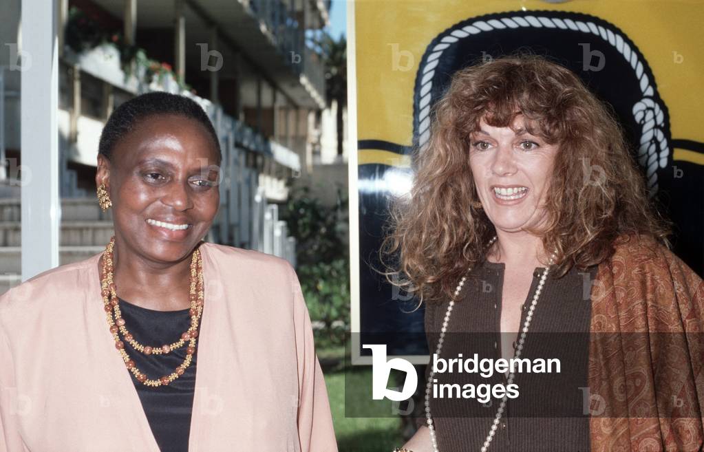 Miriam Makeba and Caterina Caselli, Sanremo, Italy