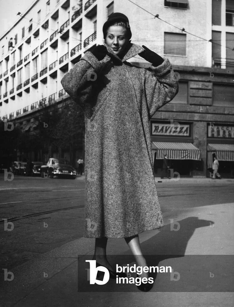 A woman with Rina's clothes, Italy, 1951