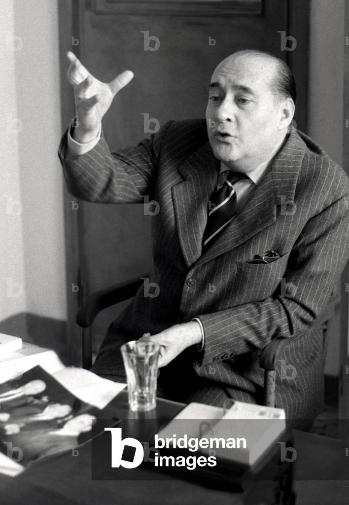Roberto Rossellini at a debate about cinema