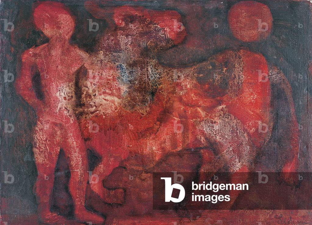 Men and Taurus, 1962 (oil on canvas)