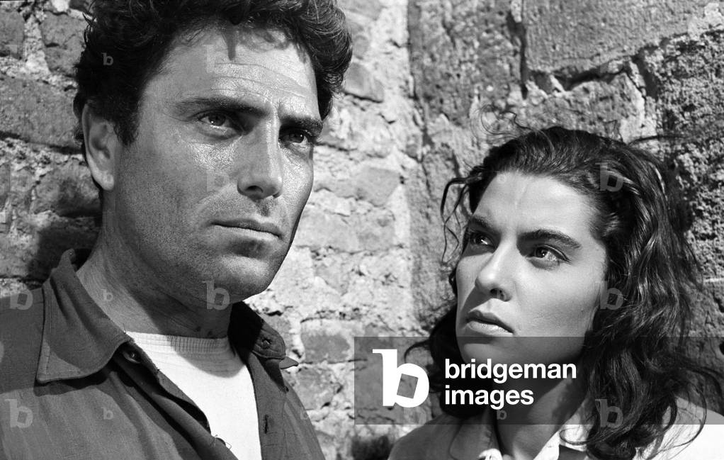 Raf Vallone and Elena Varzi in The Forbidden Christ, Italy, 1951 (b/w photo)