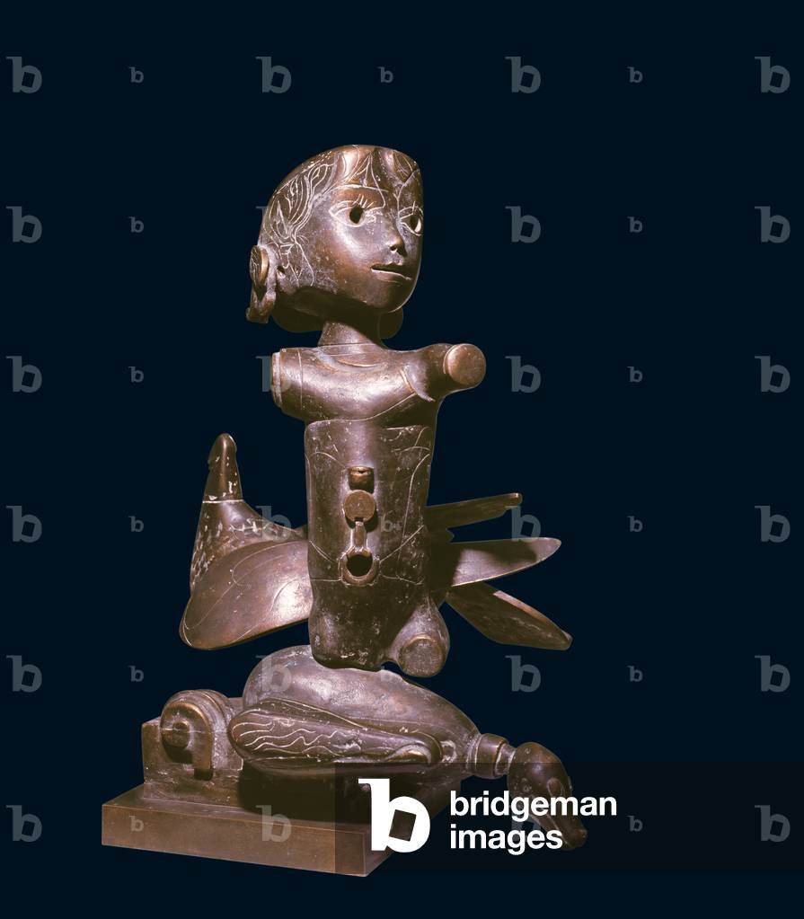 Paola, the Dove and the Toy, 1970 (bronze)