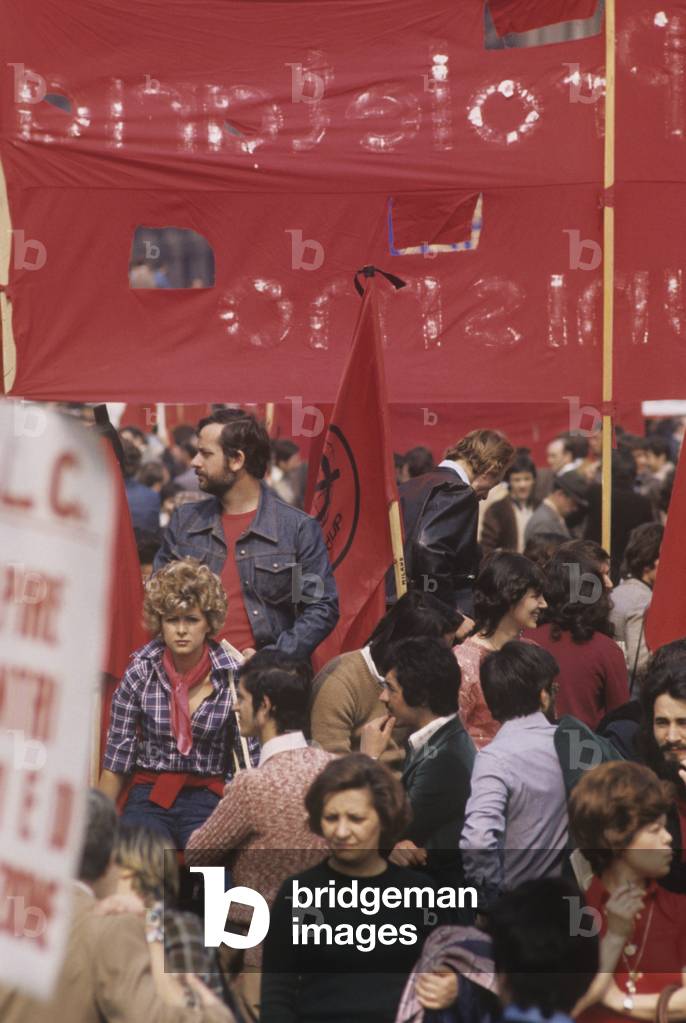 Anti-fascist demonstration in Milan, Milan, Italy