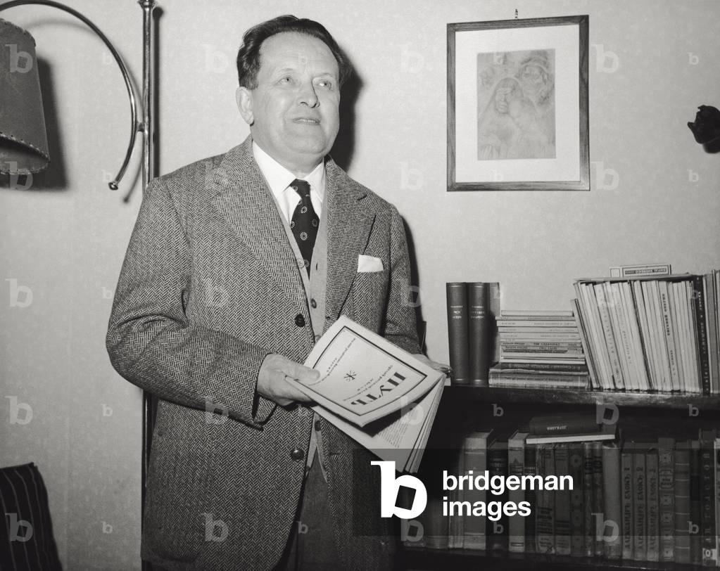 Leonida Gancikov, Russian intellectual and professor, 1950 (b/w photo)