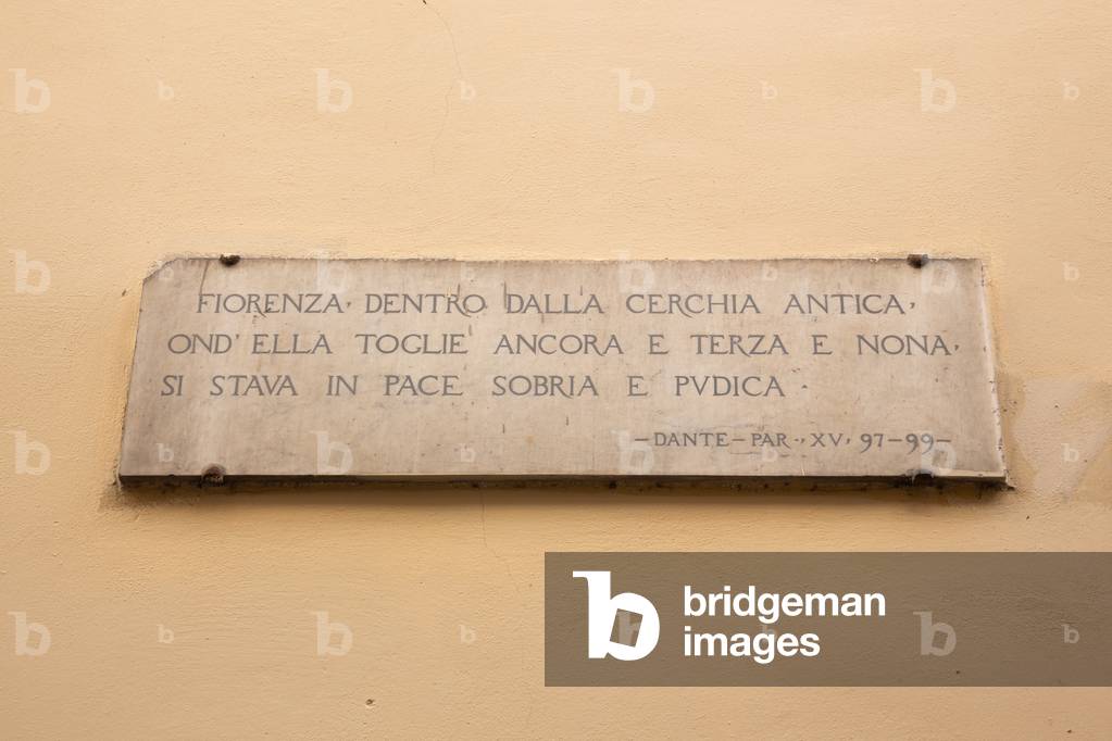 Lapidi della Divina Commedia of Florence