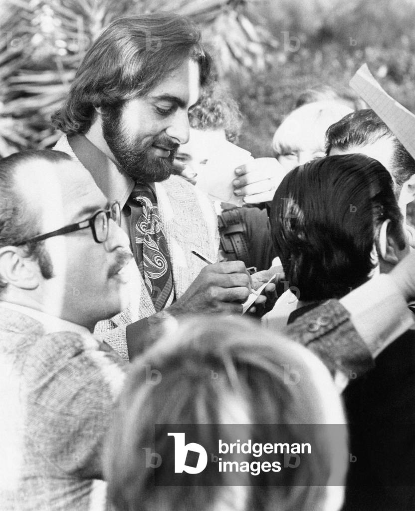 Kabir Bedi signing autographs