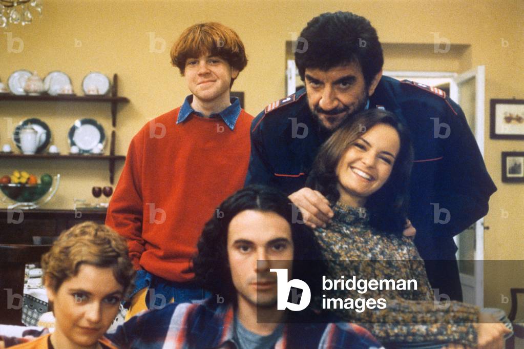 Gigi Proietti and Francesca Rinaldi in the TV series Il maresciallo Rocca, Italy, 1998 (photo)