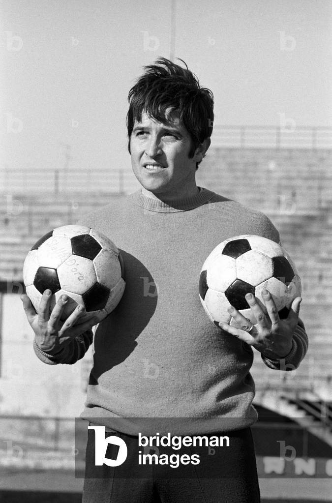 The midfield player Giancarlo De Sisti, Florence, Italy, 1969