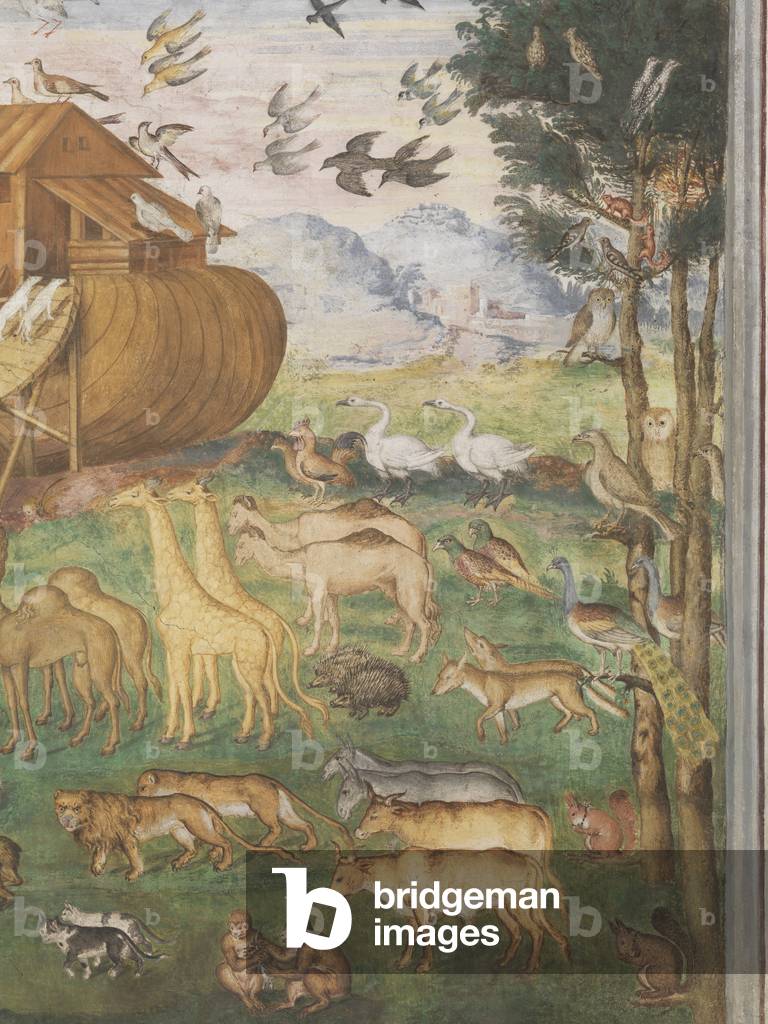 Animals entering the Ark (fresco)