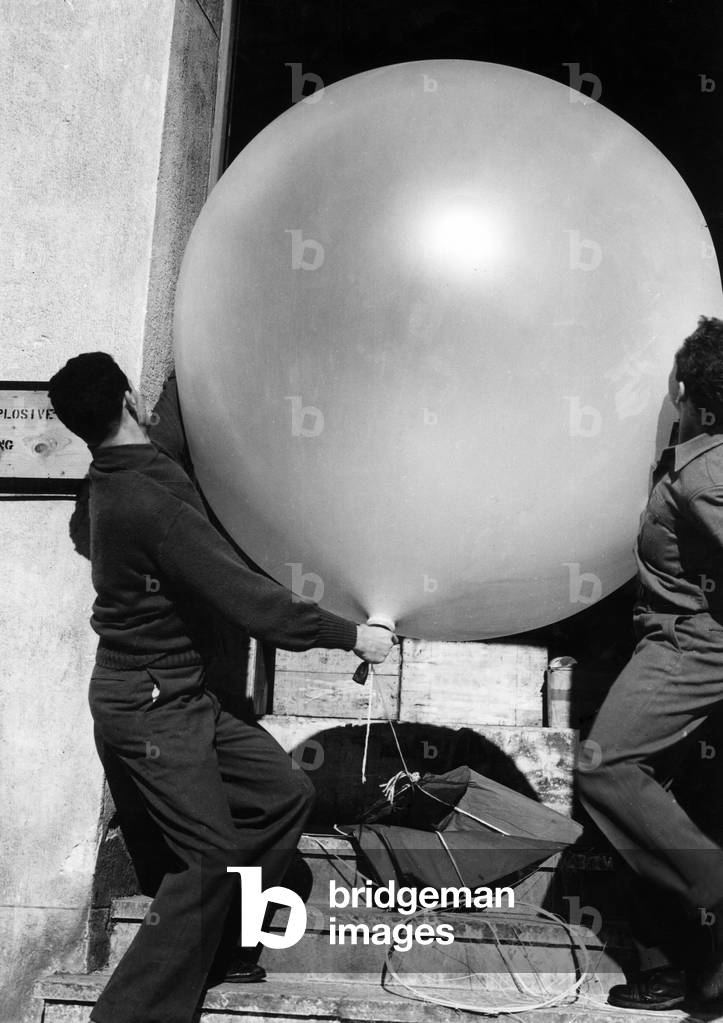The launch of a U.S. sounding balloon