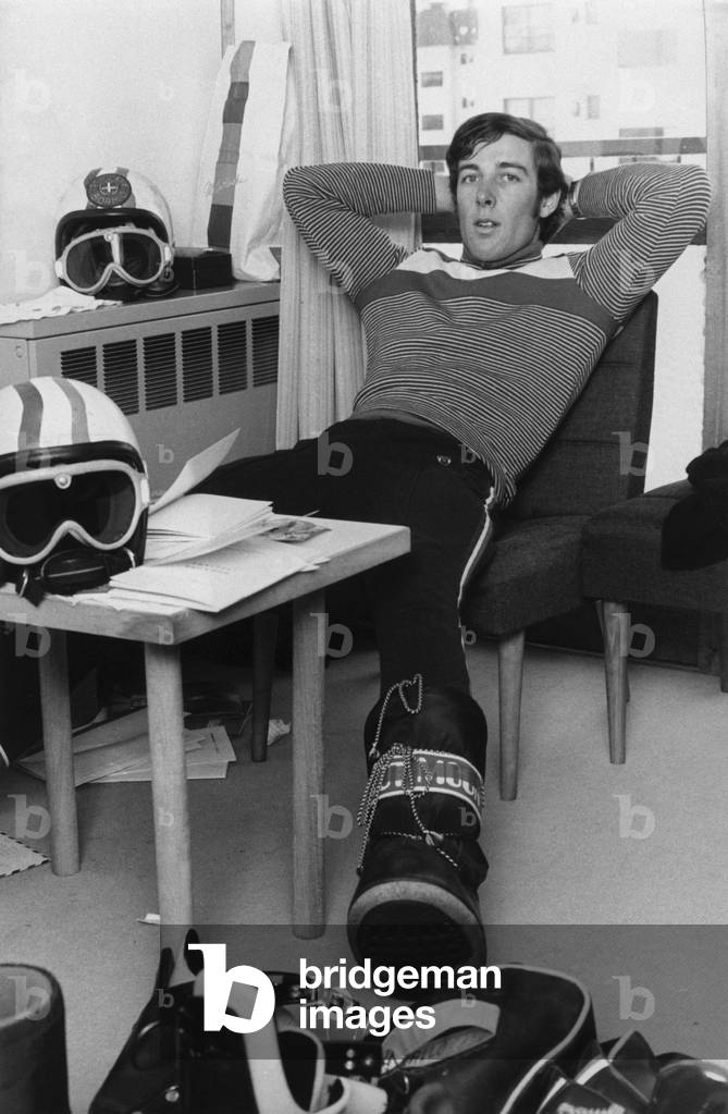 Gustav Thoeni during 1972 Winter Olympics, Sapporo, Italy