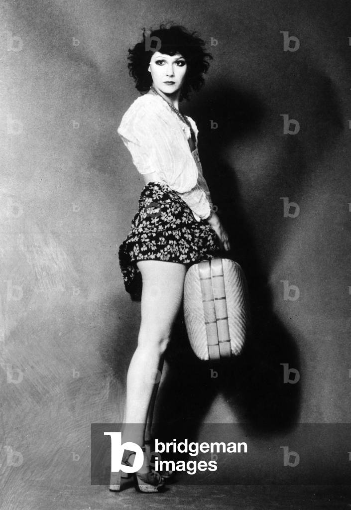 Manuela P. Kustermann with a luggage