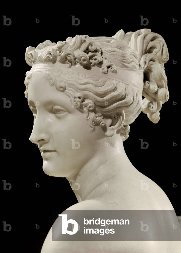 Pauline Borghese Bonaparte, 1805 - 1808 (marble, full relief)