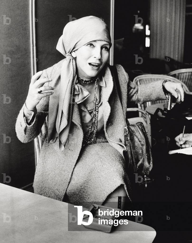Valentina Cortese and Francois Truffaut, photographed in Cannes