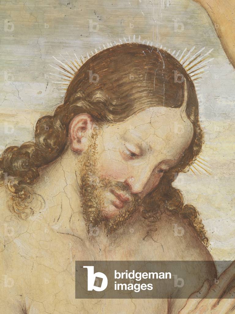 Baptism of Christ (Battesimo di Cristo), by Giovan Pietro Luini, c. 1565, 16th Century, fresco