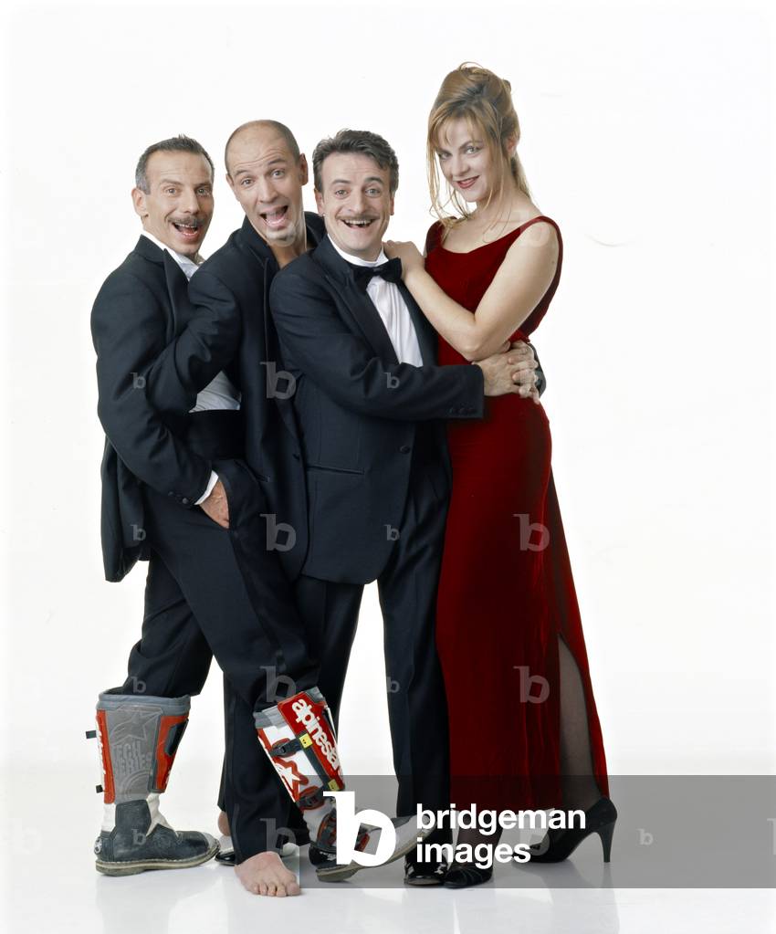 Aldo, Giovanni and Giacomo with Marina Massironi, Italy