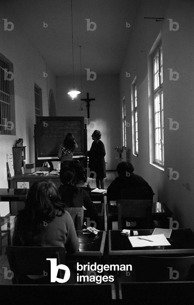 Prisoners at school in the Giudecca women's prison