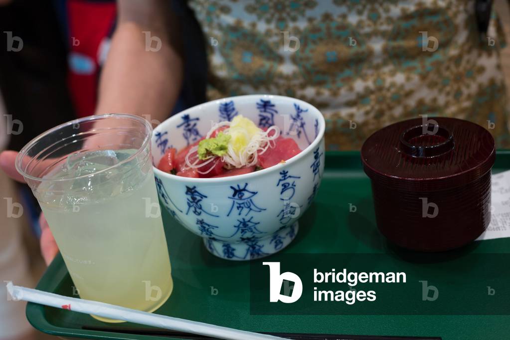 A portion of sushi, Expo 2015, Milan, Lombardy, Italy, 2015 (photo)