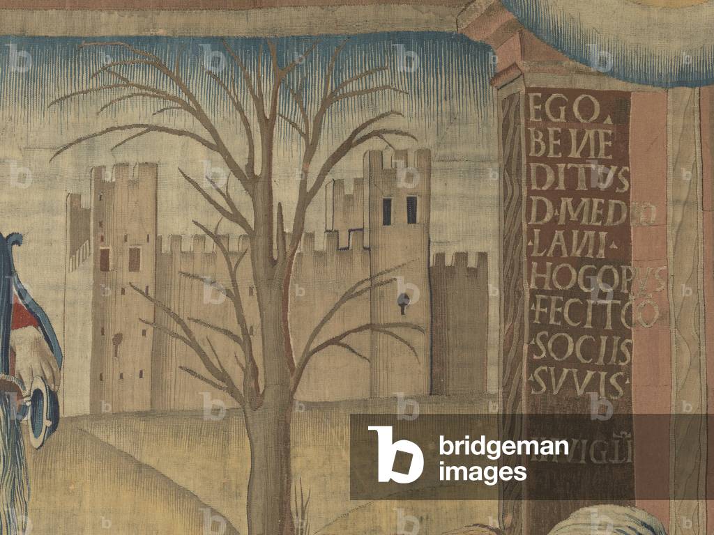 February (Febbraio), by Benedetto da Milano upon drawing by Bramantino, c. 1503-1508, 16th century (tapestry)
