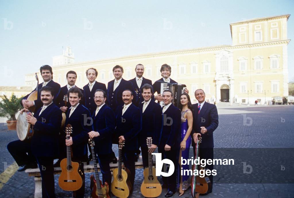 The Orchestra Italiana and Renzo Arbore at the Quirinal Square, Rome, Italy