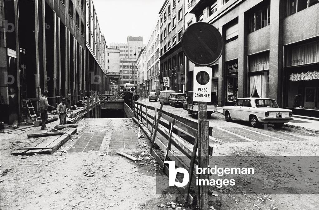 Car park being built in via San Pietro all'Orto