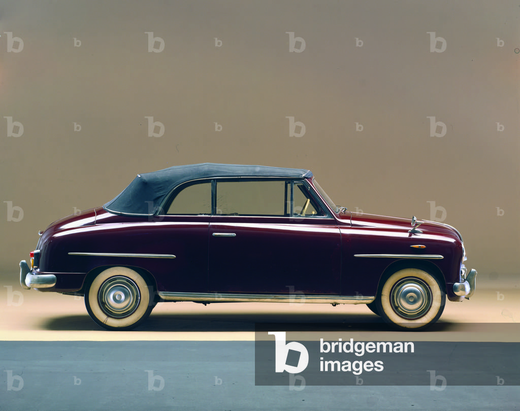 Fiat 1400 convertible car, Italy