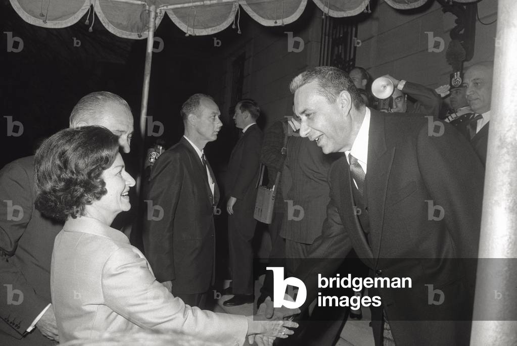 Aldo Moro, Lyndon Johnson and Lady Bird