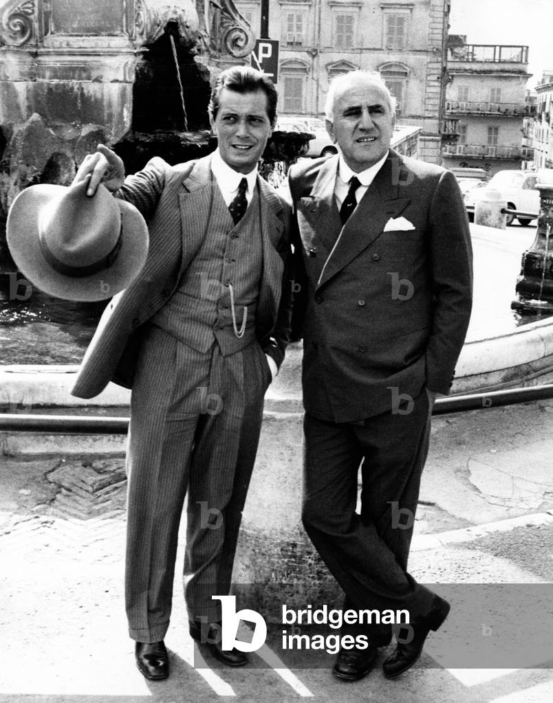 Adolfo Celi and Adalberto Maria Merli in 'Black Holiday', Rome, Italy, 1973