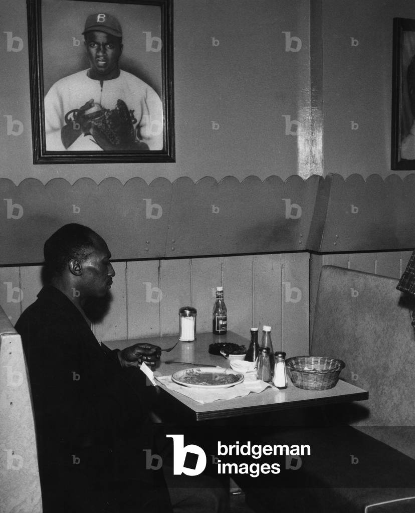 A man eating alone, New York, United States