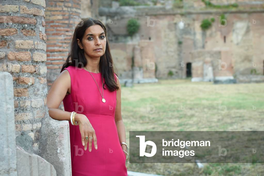 American writer Jhumpa Lahiri at the XX edition of the International Literature Festival in Rome entitled 'Reading the world', in the new setting of the Palatine Stadium, Rome (Italy), July 23rd, 2021
