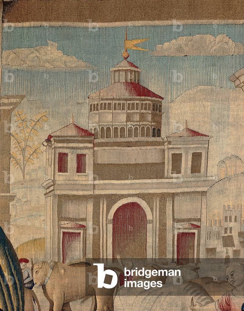 Months: August, from a cartoon by Bartolomeo Suardi, better known as Bramantino, 1504 - 1509 (wool & silk) 