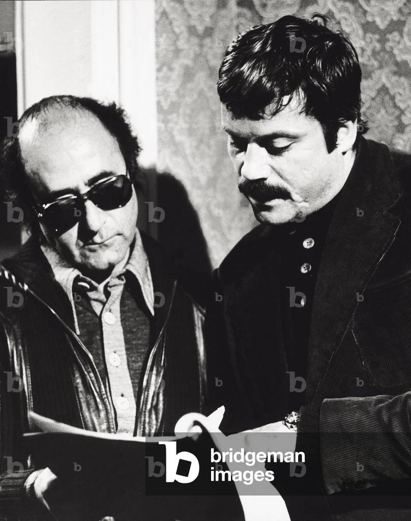 Oliver Reed with Sergio Sollima