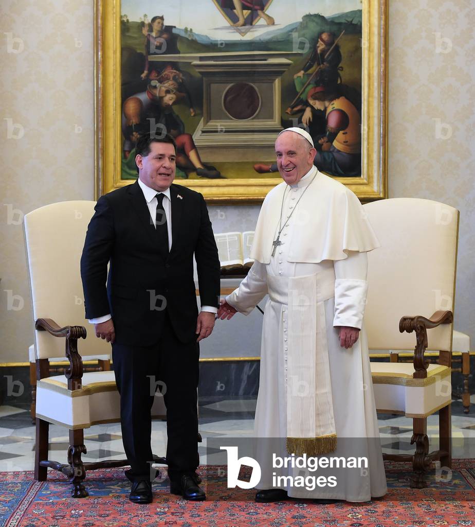 Pope Francis and Horacio Cartes, Holy See, 2017 (photo)