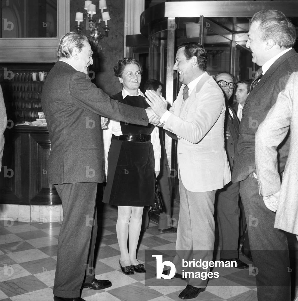 Cinema conference, Italy, 1958 (b/w photo)