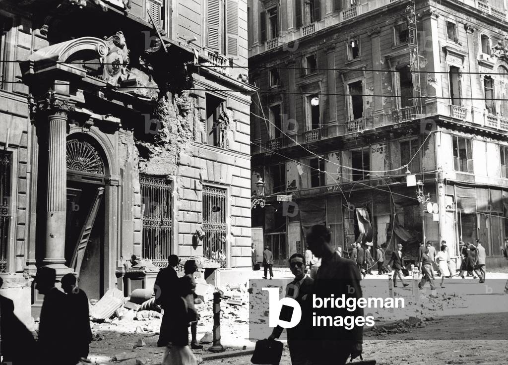 Second World War bombing, Genoa, Italy, 1941