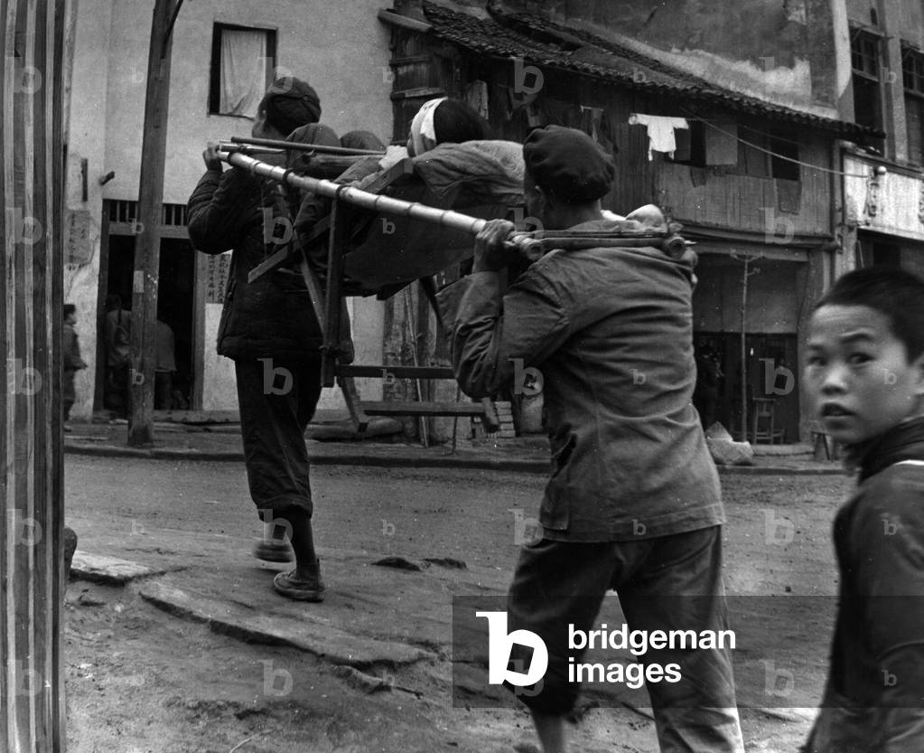 Carrying an injured man