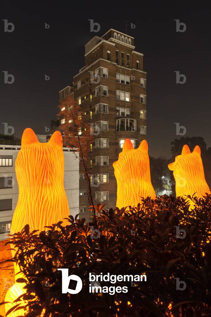 The Food Guardians (The Food Guardians), by Cracking Art Group, Porta Venezia for Expo 2015, Milan, Italy, 15th May-31st October 2015 (photo)