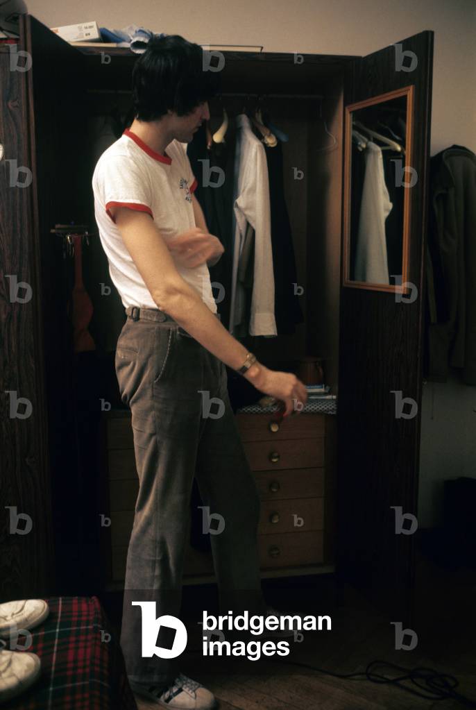 Tom McMillen in his bedroom, Italy