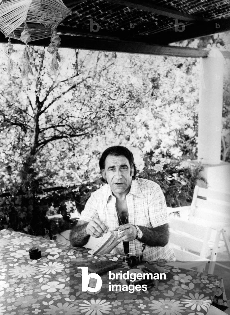 Alberto Lupo in San Felice Circeo, San-Felice-Circeo, Italy, 1974