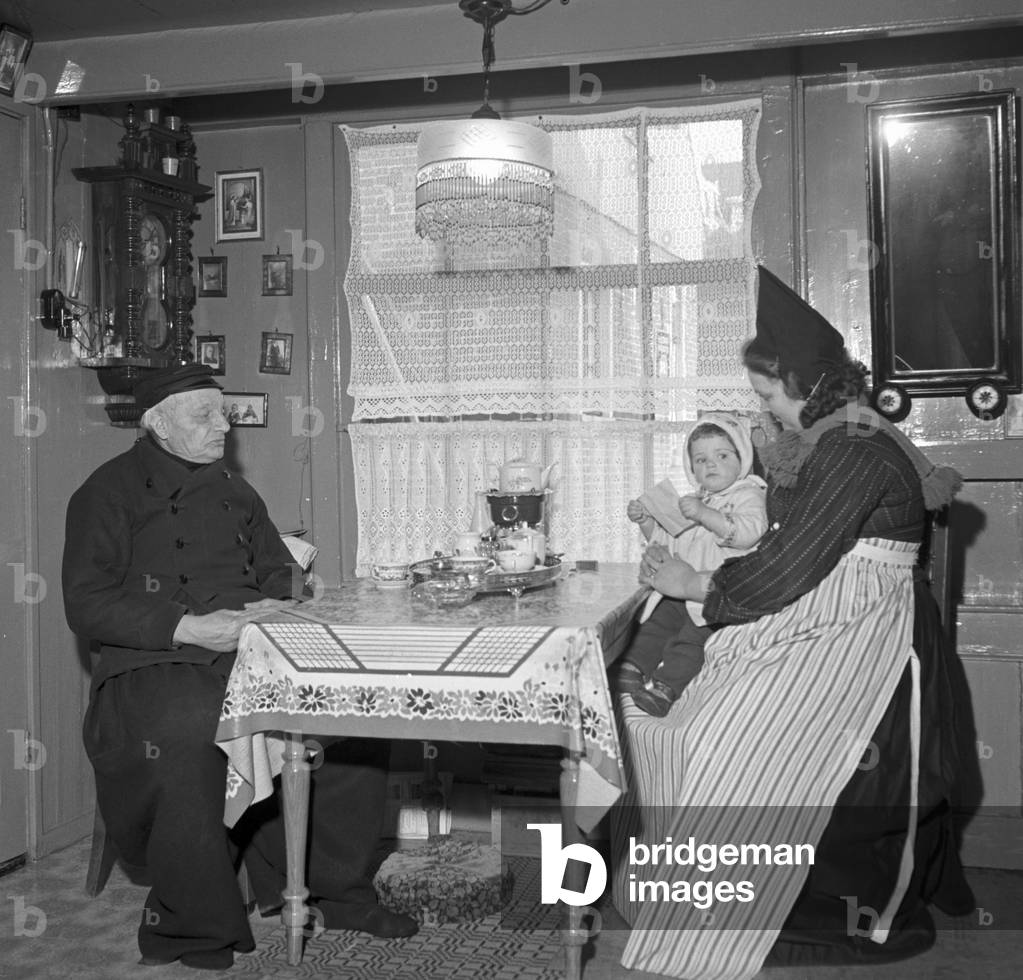 Dutch people seated at home, Netherlands